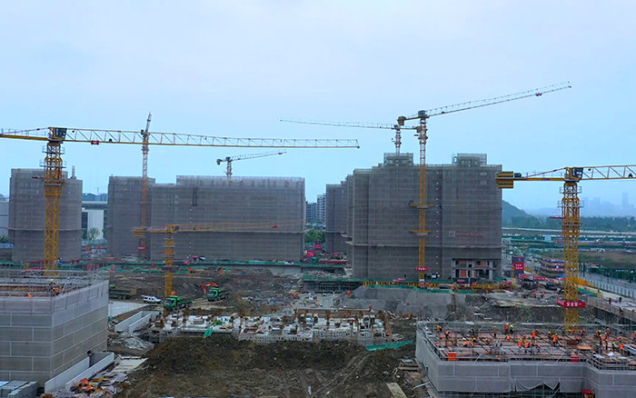 筑夢云谷 徐工群塔“點亮”西湖大學